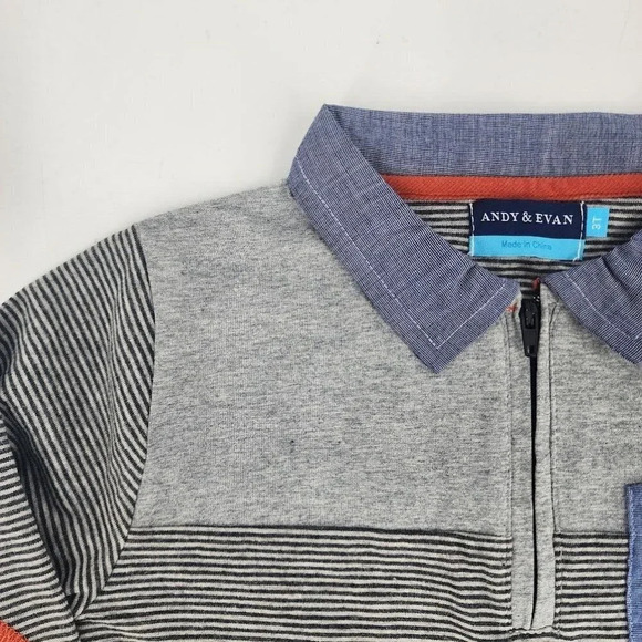 Andy & Evan Boys Long Sleeve Polo with Elbow Patches Size 3T - Picture 3 of 9